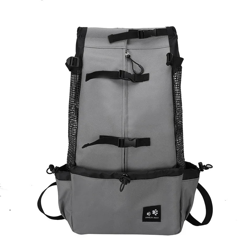 Sac à Dos Transport Chien en Nylon – Respirant & Confortable pour Petits et Moyens Chiens