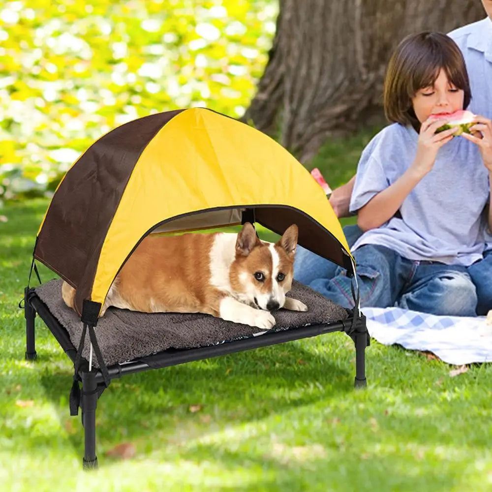 Lit Surélevé Extérieur pour Chien – Confort & Fraîcheur en Toute Saison