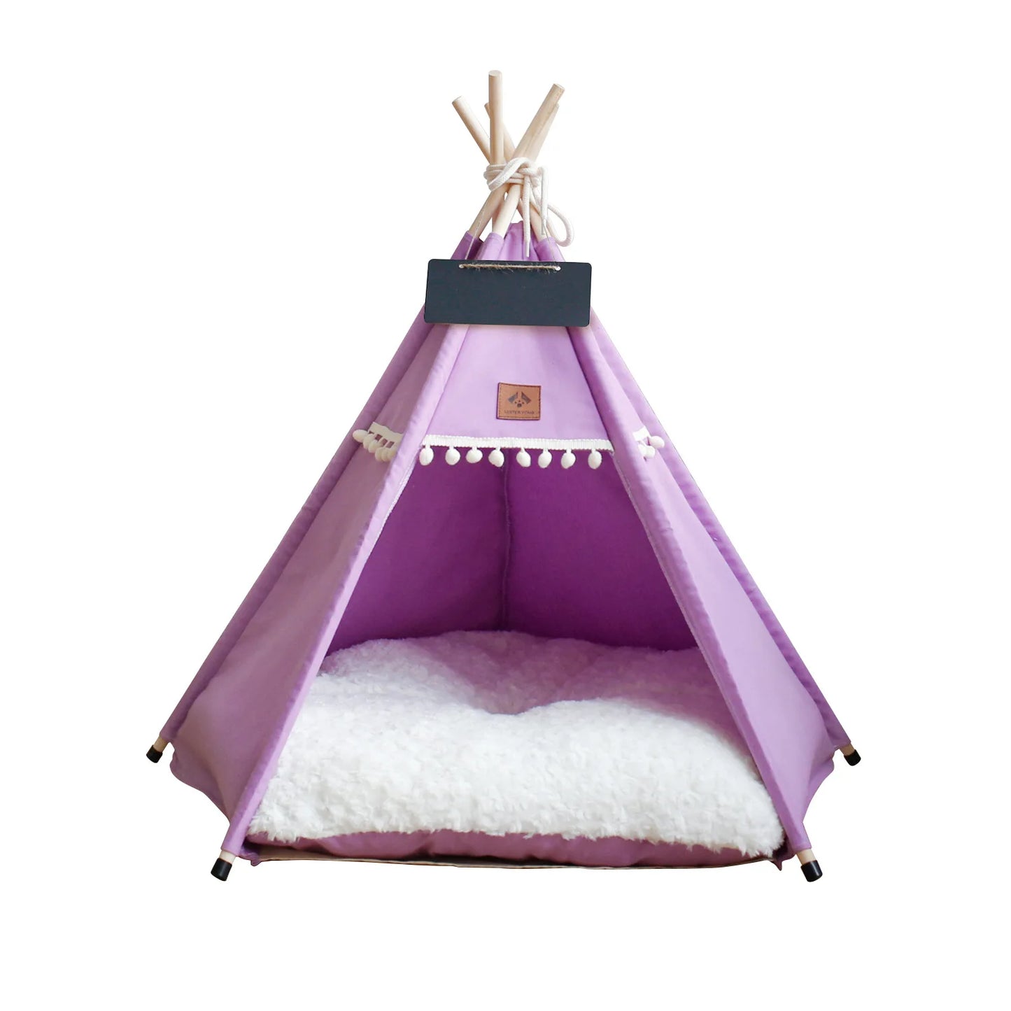 Tipi pour Chien et Chat – Tente d'Intérieur Douillette avec Coussin Lavable