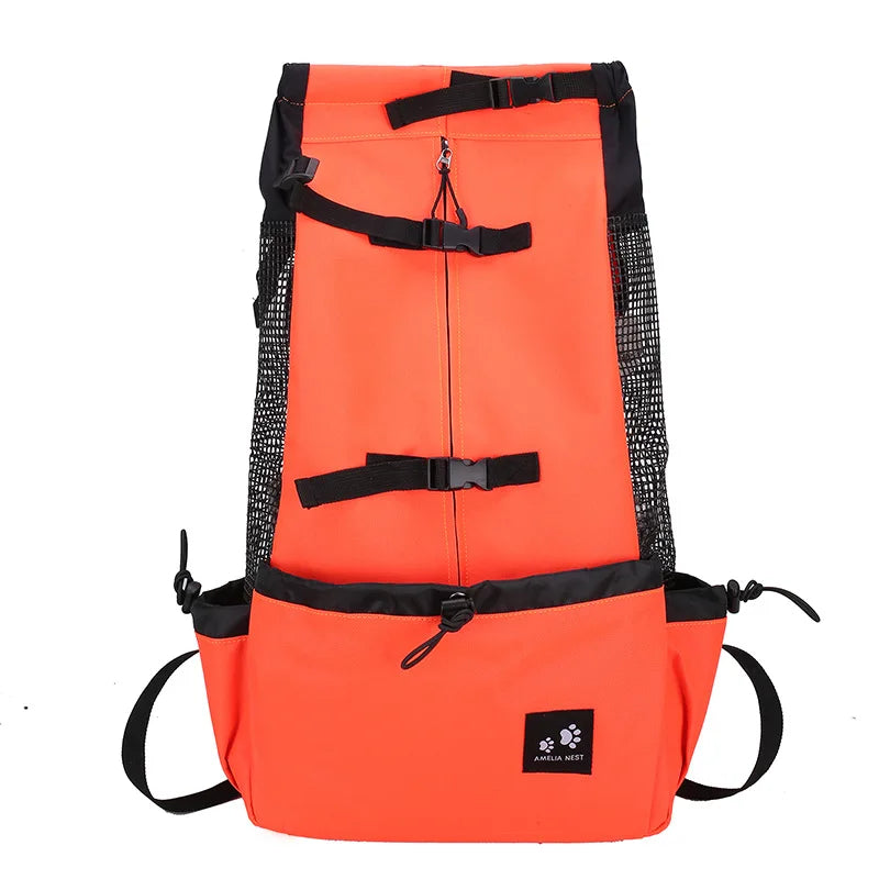 Sac à Dos Transport Chien en Nylon – Respirant & Confortable pour Petits et Moyens Chiens