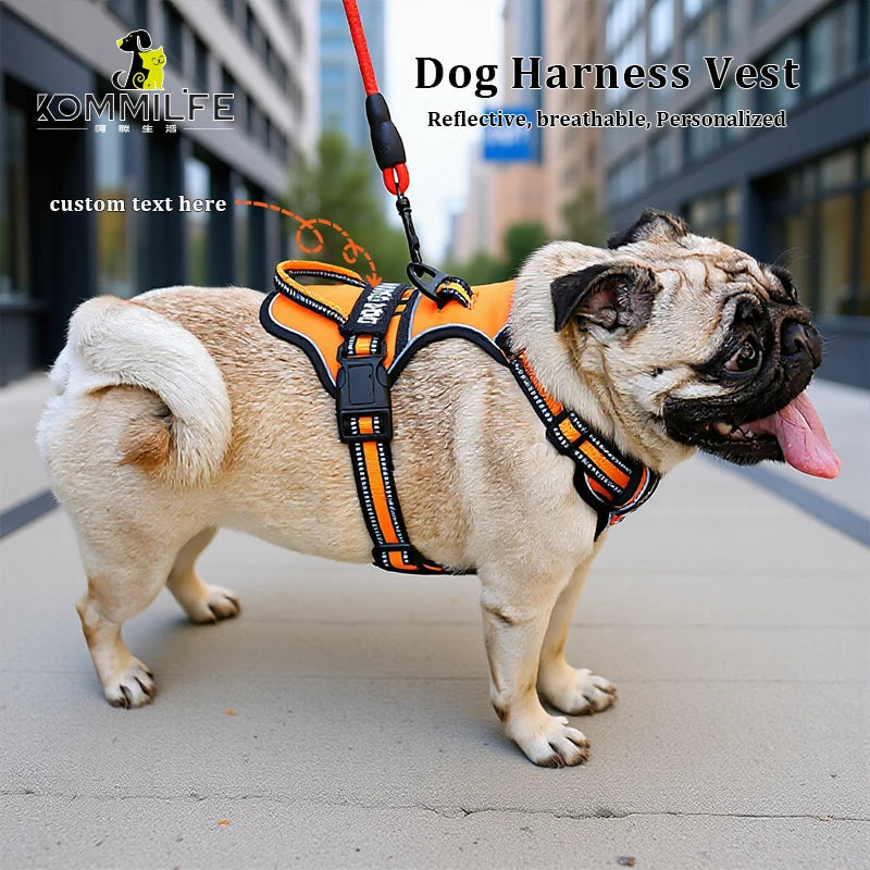 Harnais pour Chien en Nylon – Gilet Réfléchissant & Sécurisé