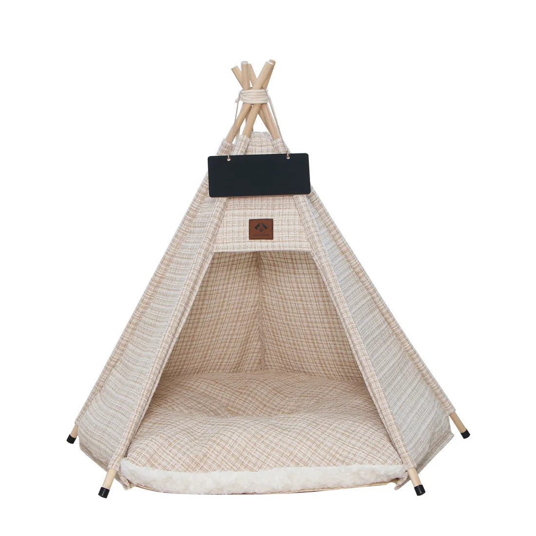 Tipi pour Chien et Chat – Tente d'Intérieur Douillette avec Coussin Lavable