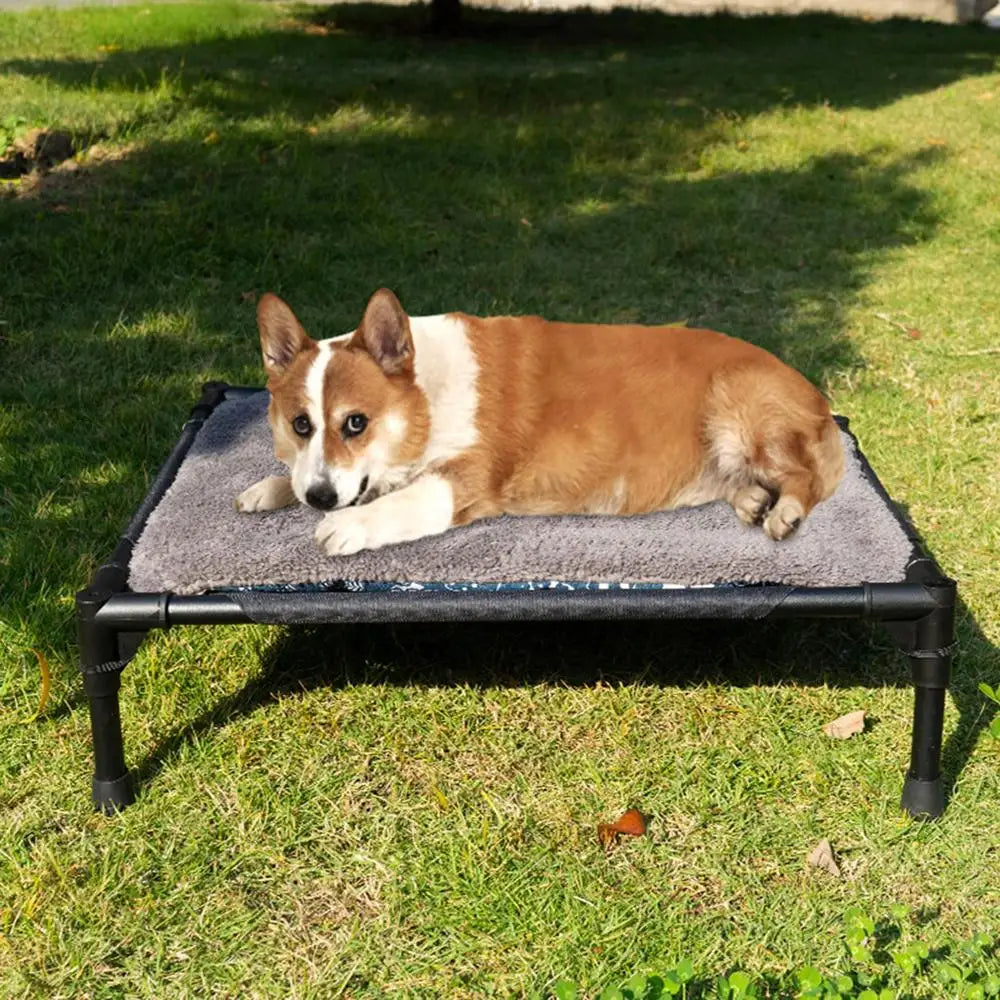 Lit Surélevé Extérieur pour Chien – Confort & Fraîcheur en Toute Saison