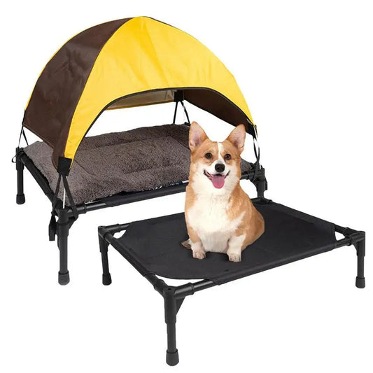 Lit Surélevé Extérieur pour Chien – Confort & Fraîcheur en Toute Saison