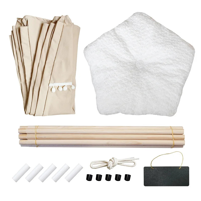 Tipi pour Chien et Chat – Tente d'Intérieur Douillette avec Coussin Lavable
