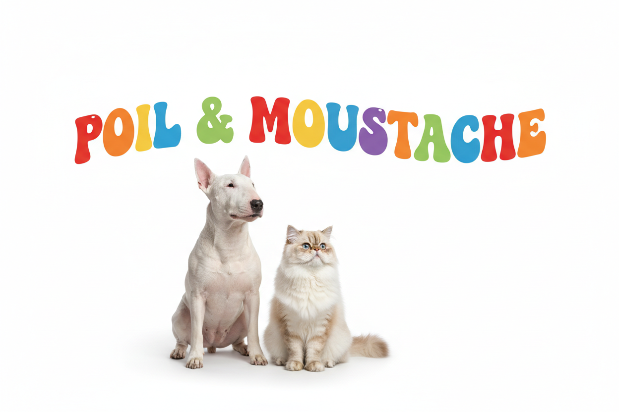 Bannière Poil & Moustache photo réaliste