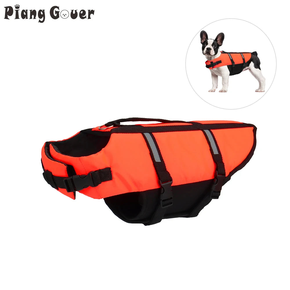 gilet de sauvetage pour chien sur poil moustaches