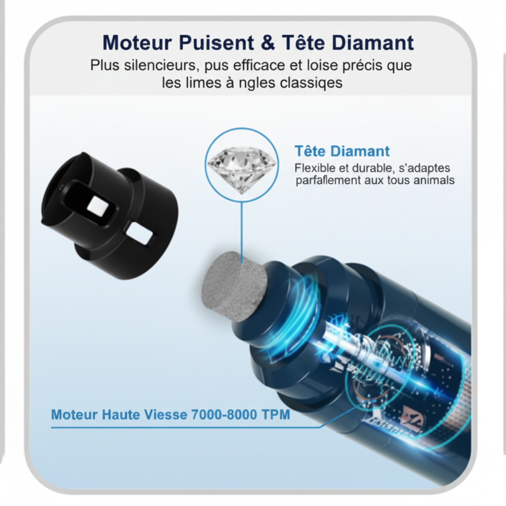 Moteur Puissant Tête Diamant français